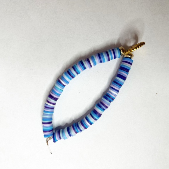 Cute Flat Clay Beaded Handmade Diy Braclet - Picture 1 of 1